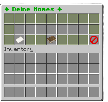 Homes Verwaltungs-Menü